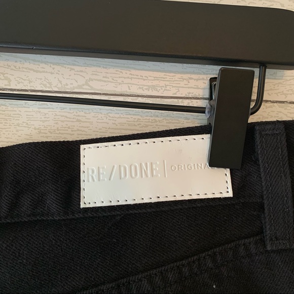 RE/DONE Jeans High Rise Stove Pipe Black - Picture 7 of 7